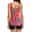 Women's Plus Size Swimwear 2 Piece Swim Dress Boy Leg Swimsuit Open Back Printing Vacation Fashion Trees / Leaves Tropical V Wire Sleeveless Bathing Suits