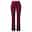 Women‘s Dress Work Casual Pants Trousers Straight Full Length Pocket Stretchy Trousers  Daily Black Wine S M