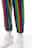 Men's Joggers Trousers Casual Pants Sequin Pants Drawstring Elastic Waist Shiny Metallic Solid Color Full Length Club Nightclub Disco Lights Casual Trousers Loose Fit Silver Black Micro-elastic