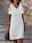 Women's White Dress Lace Dress Midi Dress Lace Patchwork Basic Casual Daily V Neck Short Sleeve Summer Spring Black White Pure Color