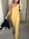 Women's Long Dress Maxi Dress Casual Dress Shift Dress Summer Dress Plain Fashion Basic Outdoor Daily Date Split Sleeveless One Shoulder Dress Regular Fit Black Yellow Blue Summer Spring S M L XL XXL