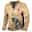 Men's T shirt Tee Henley Shirt Tee Graphic Templar Cross Soldier Henley Light Green Red Blue Green Khaki 3D Print Plus Size Outdoor Daily Long Sleeve Button-Down Print Clothing Apparel Stylish