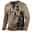 Men's Graphic Templar Cross Soldier T shirt Henley Shirt Tee Long Sleeve 3D Print Designer Basic Classic Outdoor Daily Sports Spring &  Fall Red Purple Brown Green Light Grey Henley Henley T-Shirt