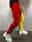 Men's Skinny Joggers Tapered pants Trousers Casual Pants Patchwork Drawstring Elastic Waist Solid Colored Sports Full Length Casual Daily Streetwear Sports Chino Slim Black-White White & Blue
