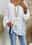 Women's White Elegant Lace Tops Eyelet Blouse Streetwear Basic Solid Color Contrast Lace Tie Front Hollow Out Bishop Sleeve Long Sleeve V Neck Daily Romantic Petite Tops Summer Holiday Wear Spring