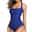 Women's Normal Swimwear One Piece Monokini Bathing Suits Briefs Swimsuit Halter Tummy Control Open Back Vacation Fashion Pure Color V Wire Sleeveless Bathing Suits