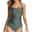 Women's Normal Swimwear One Piece Monokini Bathing Suits Briefs Swimsuit Halter Tummy Control Open Back Vacation Fashion Pure Color V Wire Sleeveless Bathing Suits