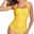 Women's Normal Swimwear One Piece Monokini Bathing Suits Briefs Swimsuit Halter Tummy Control Open Back Vacation Fashion Pure Color V Wire Sleeveless Bathing Suits