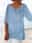 Women's Plus Size T shirt Tee Color Block Print Daily Going out Weekend Hawaiian Tunic Long Sleeve V Neck Navy Blue Fall Winter
