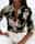 Women's Shirt Blouse Vintage Streetwear Casual Buttons Print Long Sleeve Regular Tops Shirt Collar Daily Weekend Black Pink Blue Spring Fall