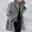 Women's Plus Size Coat Plain Outdoor Causal Long Sleeve Rolled collar Regular Fall Winter White Red Blue L XL XXL 3XL 4XL