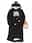 Women's Hoodie Dress Casual Dress Mini Dress Sherpa Fleece Lined Warm Outdoor Going out Weekend Hoodie Print Pocket Cat Loose Fit Black Dark Pink Blue S M L XL XXL