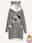 Women's Hoodie Dress Casual Dress Mini Dress Sherpa Fleece Lined Warm Outdoor Going out Weekend Hoodie Print Pocket Cat Loose Fit Gray S M L XL XXL