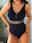 Women's Swimwear One Piece Monokini Swimsuit Backless Patchwork Tummy Control High Waist Slim Vacation Beach Wear Solid Color V Neck Sleeveless Bathing Suits