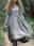 Women's Floral V Neck Maxi Dress Long Sleeve Summer Spring