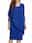 Women's Lace Dress Midi Dress Lace Patchwork Party Casual Crew Neck 3/4 Length Sleeve Navy Blue Blue Green Color