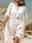 Women's Beach Dress Tropical Stylish Plain Midi Dress Short Sleeve Crew Neck Patchwork Loose Fit Daily Date White Summer