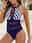 Women's Swimwear One Piece Monokini Swimsuit Mesh Backless Tummy Control High Waist Slim Vacation Beach Wear Stripe Halter Neck Sleeveless Bathing Suits