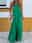 Women's Casual Dress Long Dress Maxi Dress Ruched Vacation Beach Streetwear Maxi Halter Neck Sleeveless Black Red Green Color