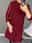 Women's Vintage Dress Mini Dress Patchwork Shirred Elegant Formal Crew Neck Long Sleeve Black Red Green Color
