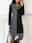 Women's Casual Dress Midi Dress Patchwork Casual Cowl Neck Long Sleeve Blue Gray Color
