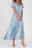 Women's A Line Dress Elegant Floral Maxi Dress V Neck Ruffle Regular Fit Daily Date Blue Summer