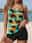 Women's Swimwear Tankini 2 Piece Swimsuit Vacation Palm Leaf Sleeveless Bathing Suits