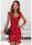 Women's Normal Bodycon Summer Dress Elegant Dress Ruffle Ditsy Floral Midi Dress Sleeveless V Neck Print Regular Fit Vacation Date White Wine Rusty Red Red Summer