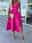 Women's White Dress Midi Dress Backless Split Wedding Party Date A Line Strap Sleeveless Black White Pink Color