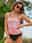 Women's Swimwear Tankini 2 Piece Swimsuit 2 Piece Modest Swimwear High Waisted Geometric Plain Strap Beach Wear Sexy Bathing Suits