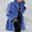 Women's Plus Size Coat Plain Outdoor Causal Long Sleeve Rolled collar Regular Fall Winter White Red Blue L XL XXL 3XL 4XL