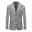 Men's Blazer Jacket Blazer Fashion Party Retro Solid Colored Silver Gold Standard Fit Single Breasted One-button
