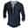 Men's Graphic Viking Henley Shirt Tee Long Sleeve 3D Print Vintage Fashion Designer Outdoor Casual Daily Spring &  Fall Navy Blue Brown Green Gray Henley Henley T-Shirt