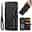 Phone Case For Samsung Galaxy Z Fold 5 Z Fold 4 Z Fold 3 Wallet Case Flip Zipper Full Body Protective Retro PU Leather