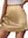 Women's Skirt A Line Mini High Waist Skirts Solid Colored Street Daily Summer Satin Fashion Sexy Summer Apricot Black Pink Dark Green