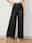 Women's Wide Leg Pants Trousers Fashion Streetwear Full Length Mid Waist Plain Elastic Waist Breathability Soft Comfortable Micro-elastic Vacation Party Street Black Fall Winter
