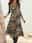 Women's Graphic Pocket Crew Neck Midi Dress Daily Date Long Sleeve Fall Winter