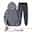 Men's Women's Tracksuit Sweatsuit Casual Fall Long Sleeve Velvet Thermal Warm Soft Fitness Running Jogging Sportswear Activewear Solid Colored Dark Grey Black White