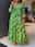 Women's Geometric Color Block Button Print Split Neck Long Dress Maxi Dress Daily Vacation Long Sleeve Fall