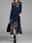 Women's Winter Dress Floral Leaf Ruched Patchwork Crew Neck Long Dress Maxi Dress Daily Vacation Long Sleeve Fall Winter