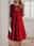 Women's Party Dress Cocktail Dress Sheath Dress Knit V Neck Long Sleeve Midi Dress Winter Dress  Wine Spring Fall