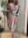 Women's Winter Dress Sheath Dress Floral Ruched Print V Neck Long Dress Maxi Dress Daily Date Short Sleeve Fall Winter