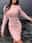 Women's Casual Dress Mini Dress Fleece Casual Crew Neck Long Sleeve White Pink Color