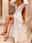 Women's White Dress Maxi Dress Button Split Thigh Vacation Beach Bohemia Hawaiian V Neck Long Sleeve Pink Green Beige Color