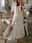 Women's White Dress Maxi Dress Ruffle Streetwear Maxi V Neck Half Sleeve White Color