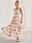 Women's Tank Dress Casual Geometric Maxi Dress U Neck Tassel Tie Regular Fit Daily Orange Summer