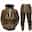 Men's Graphic Skull 2pcs Hoodies Long Sleeve Long pants 3D Sweatshirt Sets Hooded Streetwear Designer Basic Sports & Outdoor Casual Sports Print Black Brown Light Grey
