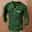 St.Patrick's Day Slance Green Mens 3D Shirt For St. Patrick 'S Day | Summer Cotton | Men'S Henley Tee Graphic Patrick'S Clover Clothing Apparel 3D Print Outdoor Casual Long Sleeve Button Down