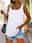 Women's Tank Top Vest Solid Color Daily Daily Basic Sleeveless U Neck Black Summer
