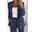 Women's Blazer Work Solid Color Professional Regular Fit Outerwear Long Sleeve Fall Black S